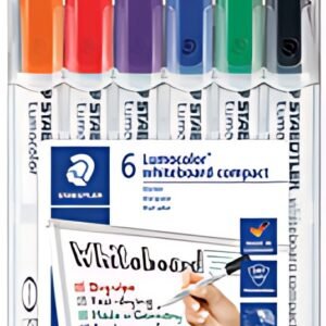 STAEDTLER Marqueurs pour tableau blanc Lumocolor, étui de 6
