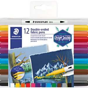 STAEDTLER Feutre double pointe textile, étui de 12