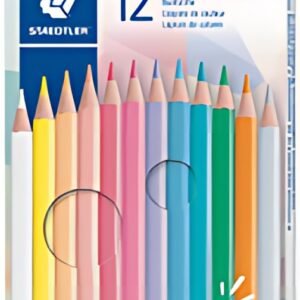 STAEDTLER Crayons de couleur pastel, étui carton de 12