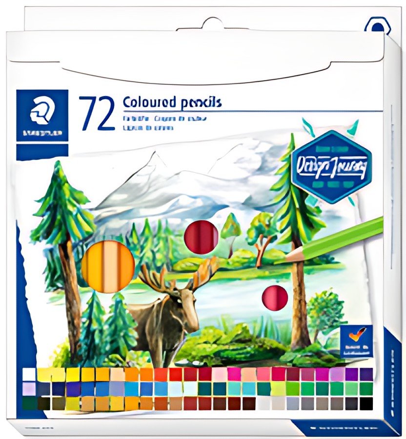 STAEDTLER Crayon couleur Design Journey, étui carton de 72
