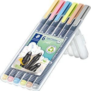 STAEDTLER Fineliner triplus pastel, étui de 6
