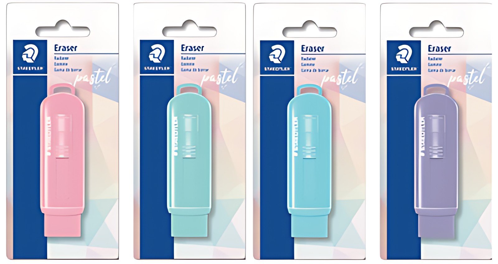 STAEDTLER Gomme 525 PS1 pastel, assorti