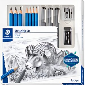 STAEDTLER Kit de dessin Sketching Design Journey, 12 pièces