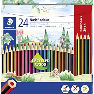 STAEDTLER Crayon de couleur Noris Colour, étui carton 20+4