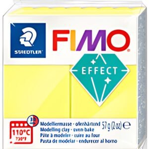 FIMO EFFECT Pâte à modeler, cuisson au four, jaune fluo