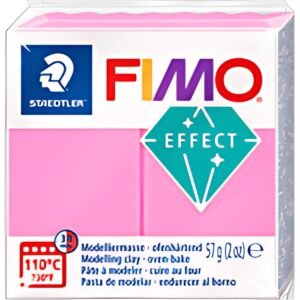 FIMO EFFECT Pâte à modeler, cuisson au four, rose fluo