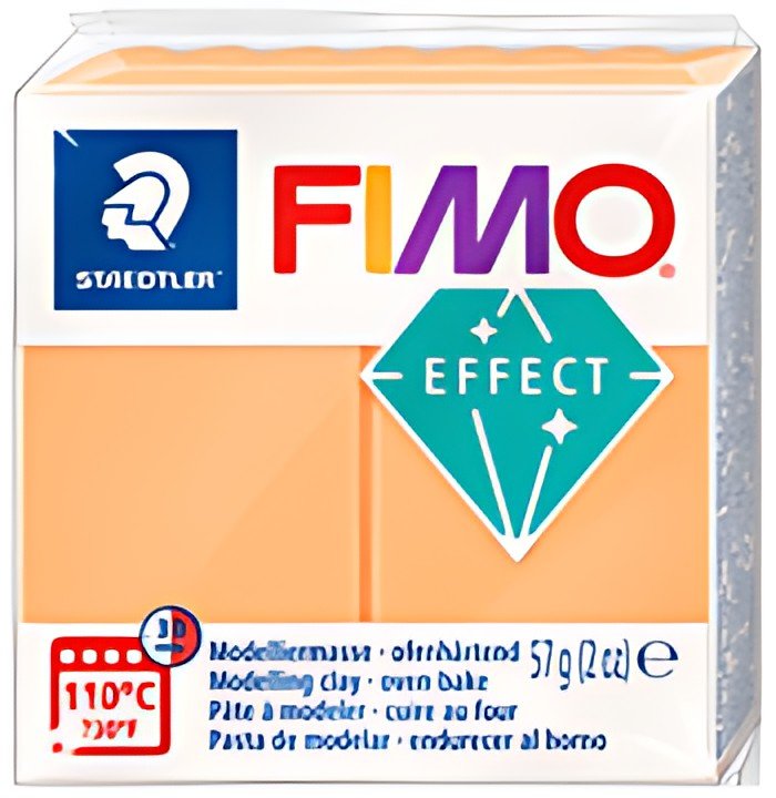 FIMO EFFECT Pâte à modeler, cuisson au four, orange fluo
