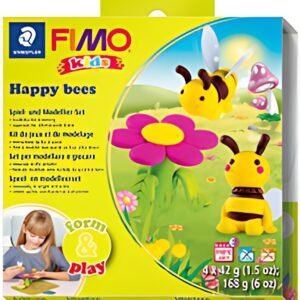 FIMO kids Kit de modelage Form & Play "Happy bees", niveau 3