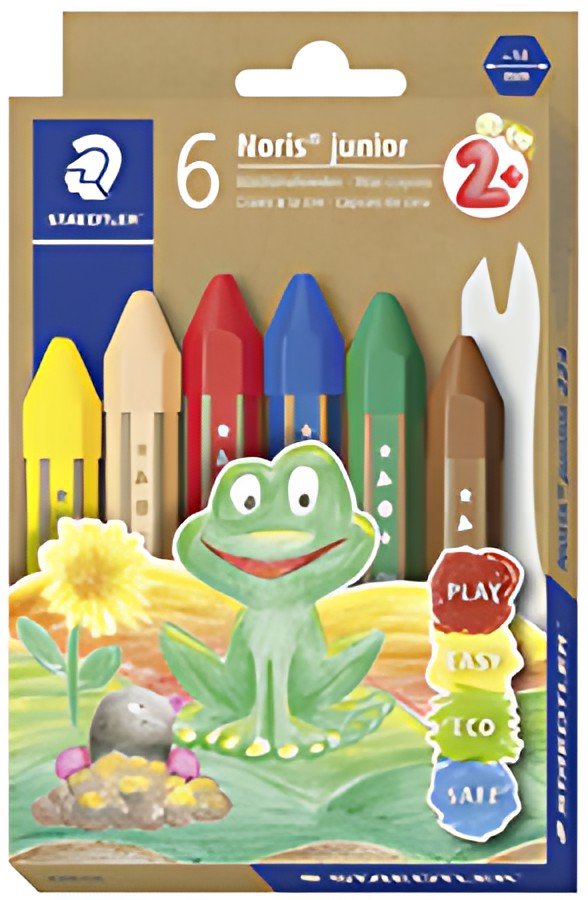 STAEDTLER Craie à la cire Noris junior, étui carton de 6