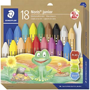 STAEDTLER Craie à la cire Noris junior, étui carton de 18
