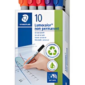 STAEDTLER Marqueur non-permanent 316F Lumocolor, étui de 10