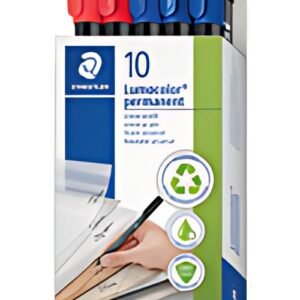 STAEDTLER Marqueur permanent 318F Lumocolor, étui de 10