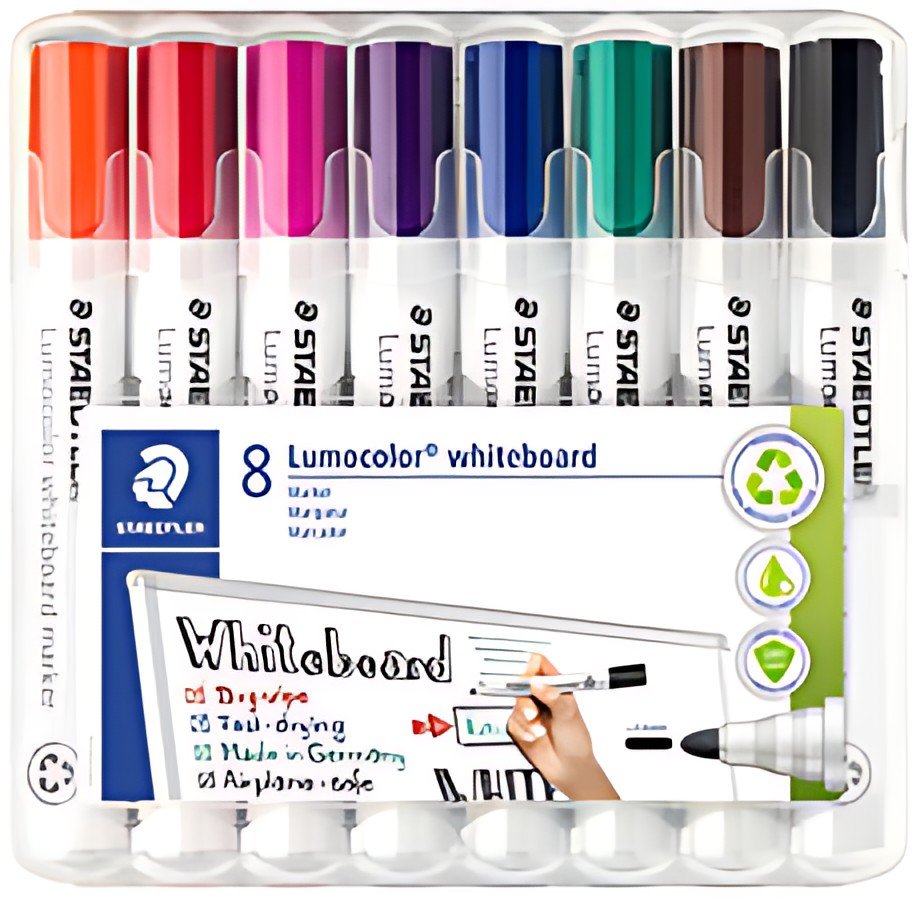 STAEDTLER Marqueur tableau blanc 351 Lumocolor, étui de 6