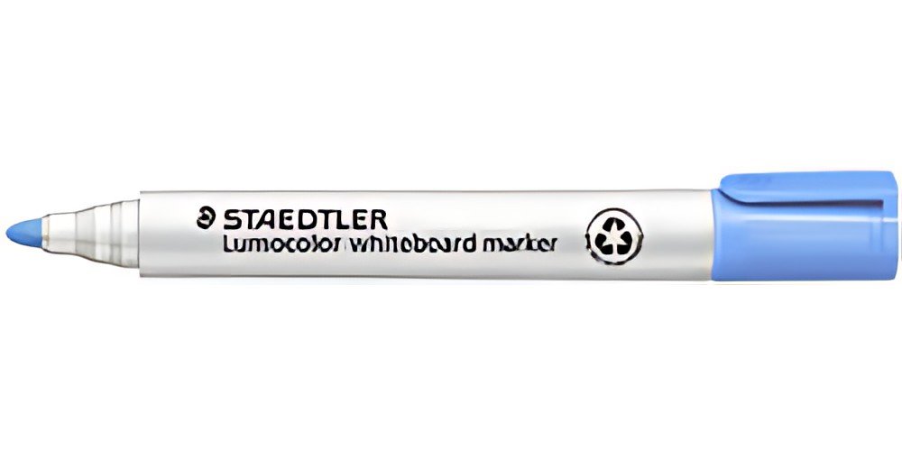 STAEDTLER Marqueur pour tableau blanc 351 Lumocolor, bleu
