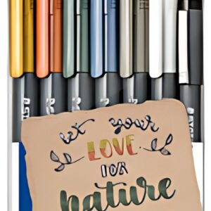 STAEDTLER Feutre pinceau metallic brush, étui de 6