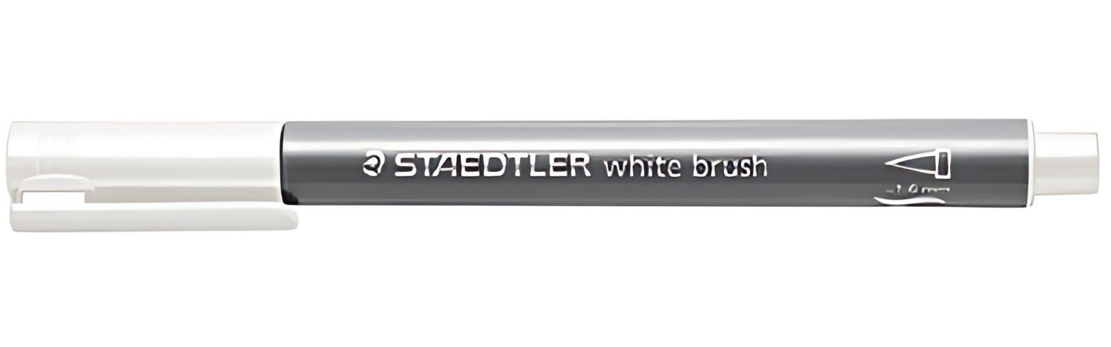 STAEDTLER Feutre pinceau métallisé, blanc