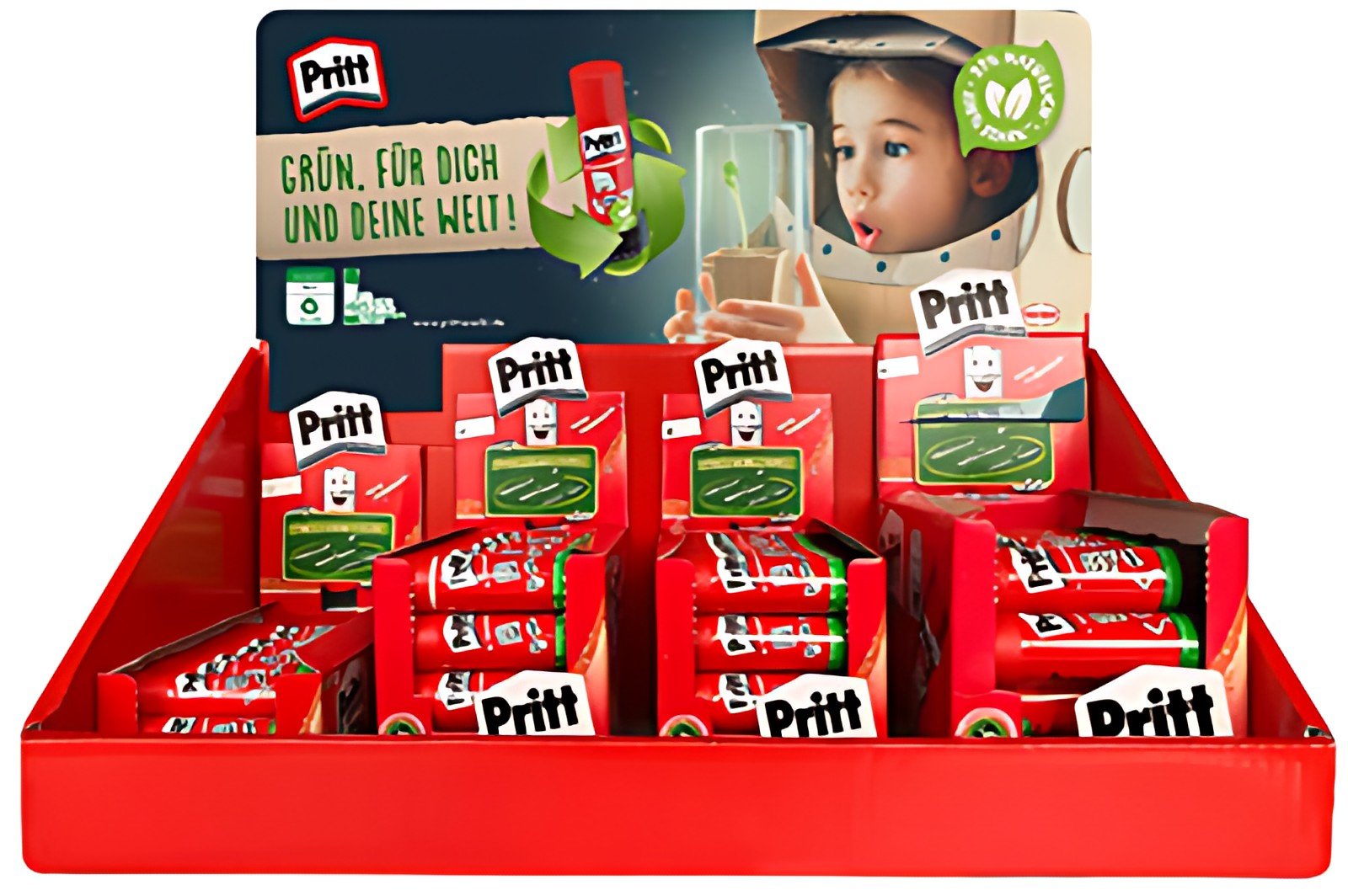 Pritt Bâton de colle, présentoir de 97 + pastilles SOMAT