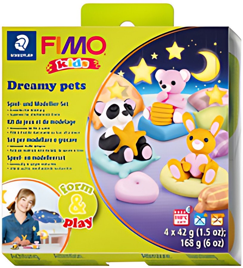 FIMO kids Kit de modelage Form & Play "Dreamy pets"