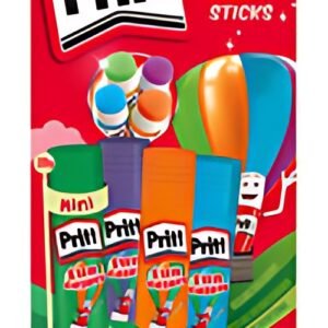 Pritt Bâton de colle Fun Colors, carte blister de 4