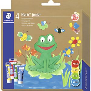 STAEDTLER Peinture aux doigts Noris junior, étui carton de 4