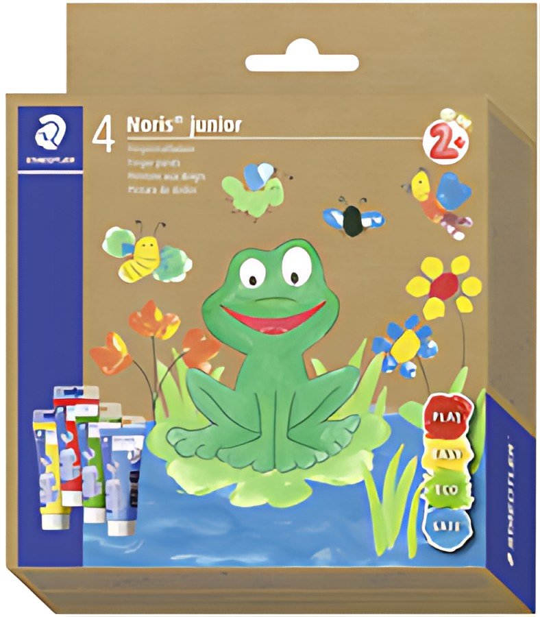 STAEDTLER Peinture aux doigts Noris junior, étui carton de 4
