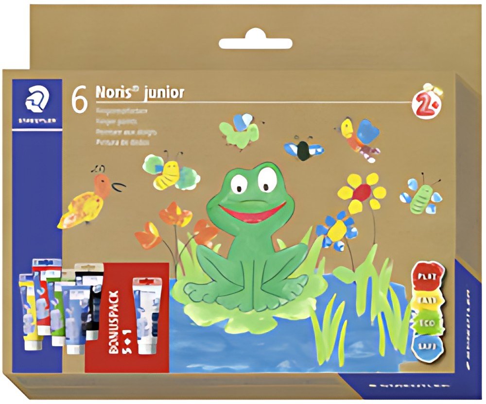 STAEDTLER Peinture aux doigts Noris junior, étui carton de 6