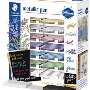 STAEDTLER Marqueur permanent metallic pen, présentoir de 70