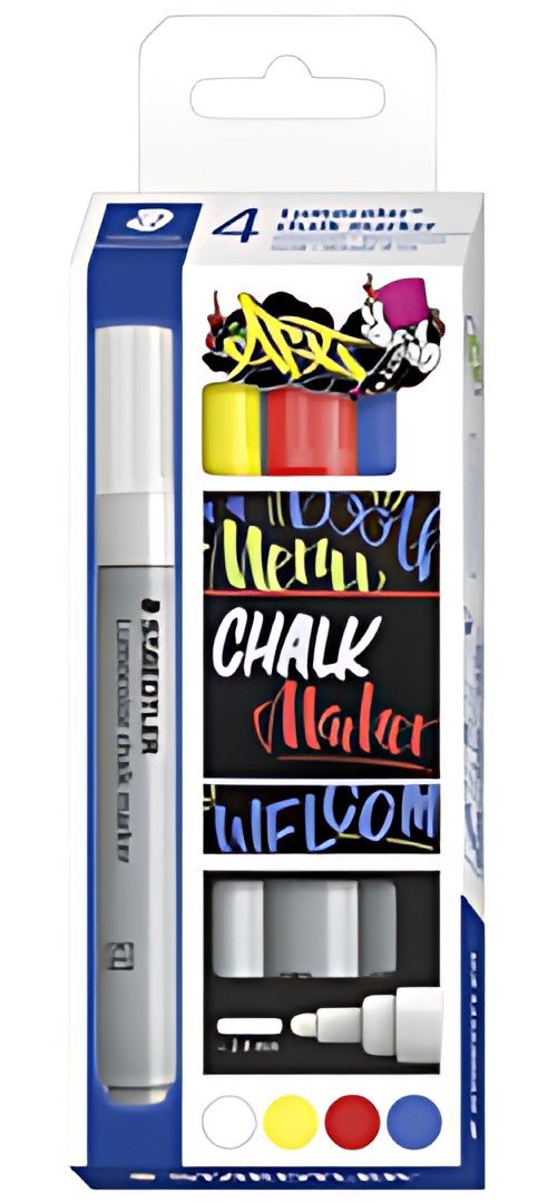 STAEDTLER Lumocolor Marqueur à la craie chalk marker, étui