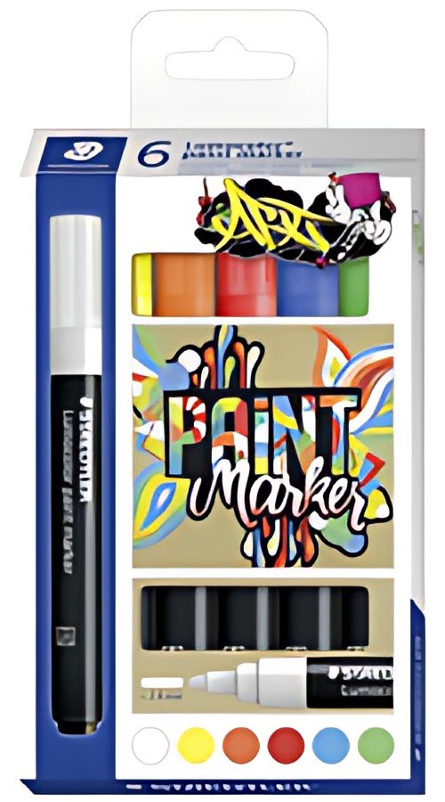 STAEDTLER Marqueur acrylique paint marker LUMOCOLOR, étui