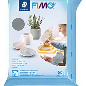 FIMO air Pâte à modeler durcissant à l'air, 1.000 g, gris