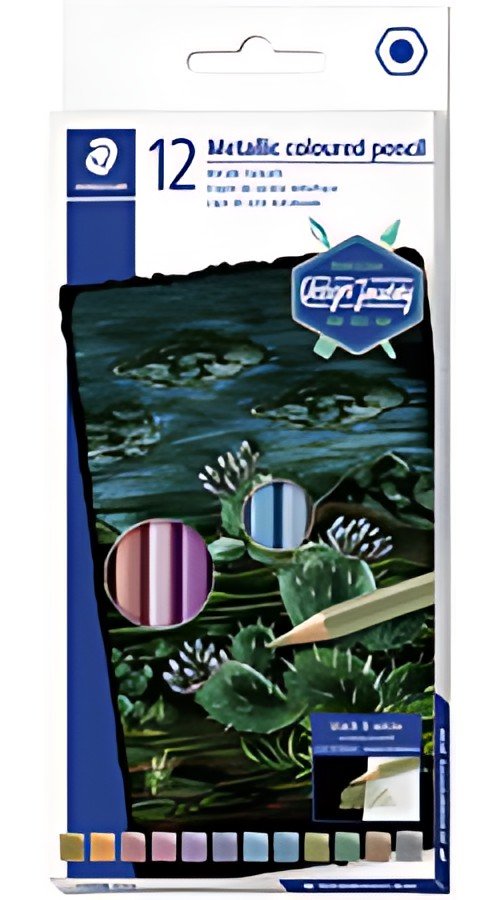 STAEDTLER Crayon de couleur métallisé, étui carton de 12