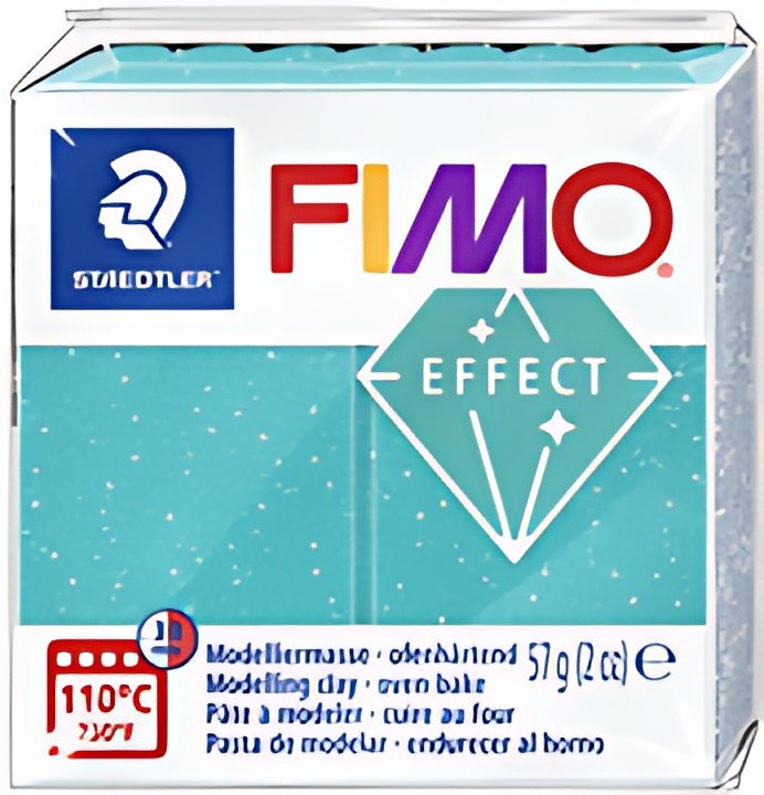 FIMO Pâte à modeler EFFECT, galaxy turquoise, 57 g
