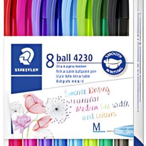 STAEDTLER Stylo à bille rétractable ball 4230 M, étui de 8