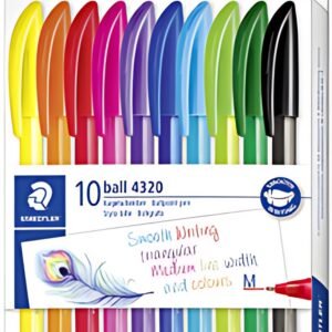 STAEDTLER Stylo à bille rétractable ball 4230 M, étui de 10