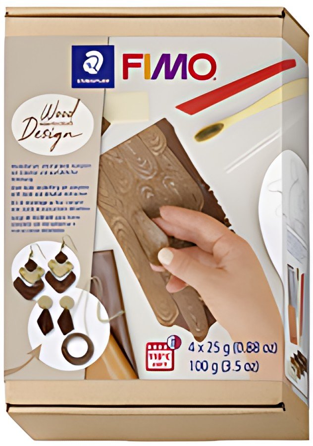 FIMO SOFT Kit de pâte à modeler Wood Design, à cuire au four