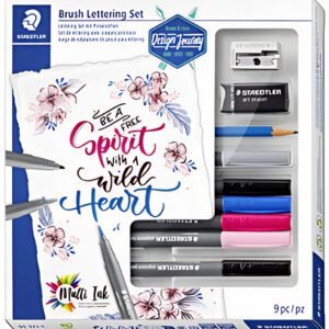 STAEDTLER Kit d'écriture Brush Lettering, 9 pièces