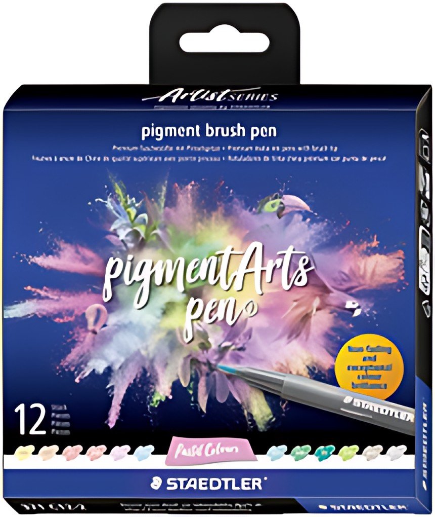STAEDTLER Feutre pigment brush pen "Pastel Colours"