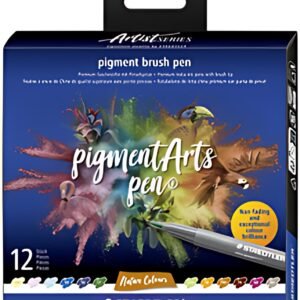 STAEDTLER Feutre pigment brush pen "Nature Colours"