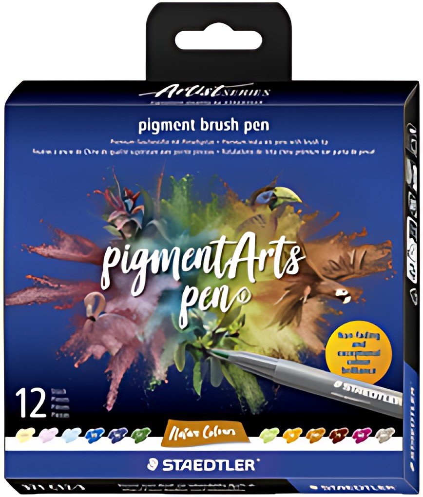 STAEDTLER Feutre pigment brush pen "Nature Colours"
