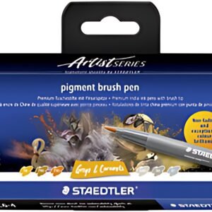 STAEDTLER Feutre pigment brush pen "Greys & Caramels"