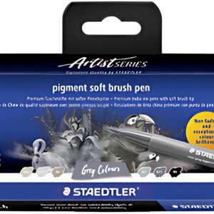 STAEDTLER Feutre pigment soft brush pen "Grey Colours"