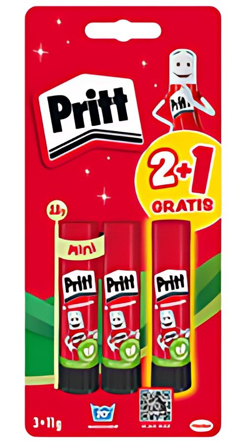 Pritt Bâton de colle BTS 2025, 3 x 11 g