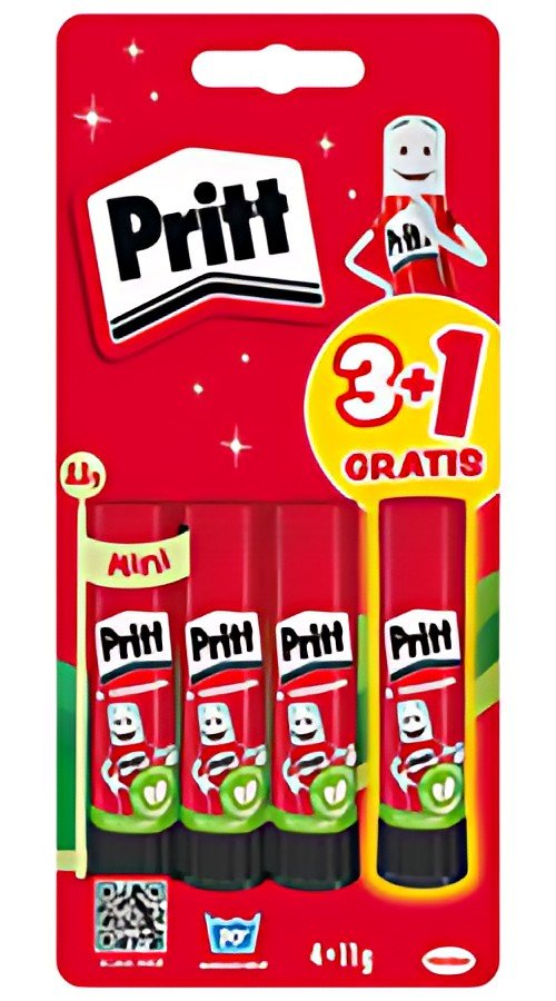 Pritt Bâton de colle BTS 2025, 4 x 11 g, blister