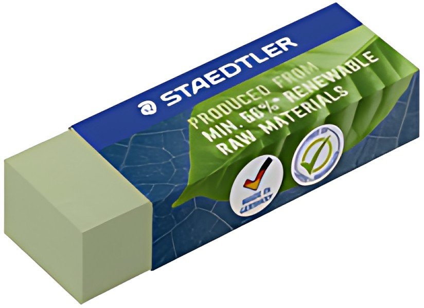 STAEDTLER Gomme, 65 x 23 x 13 mm, vert olive