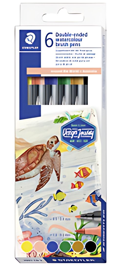 STAEDLER Feutre double pointe "Australie", étui carton de 6