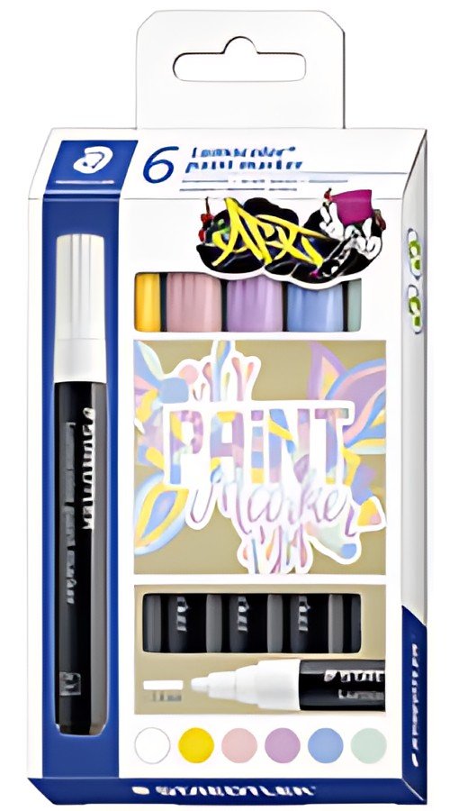 STAEDTLER Marqueur acrylique paint marker Lumocolor PASTEL