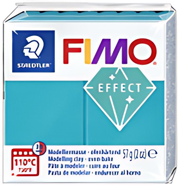 FIMO Pâte à modeler EFFECT, 57 g, turquoise métallisé