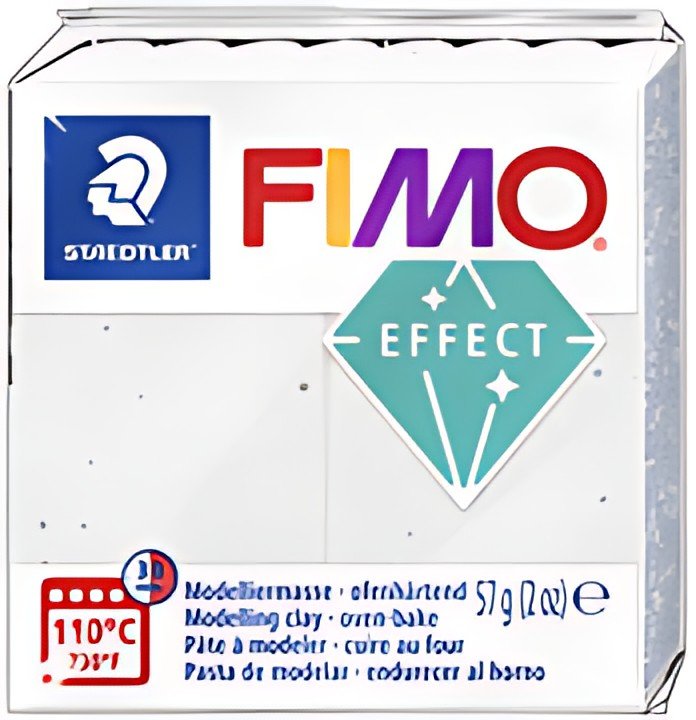 FIMO Pâte à modeler EFFECT, 57 g, blanc granit