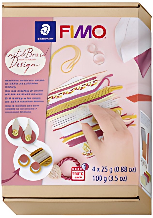 FIMO Kit pâte à modeler SOFT design tricot, à cuire au four