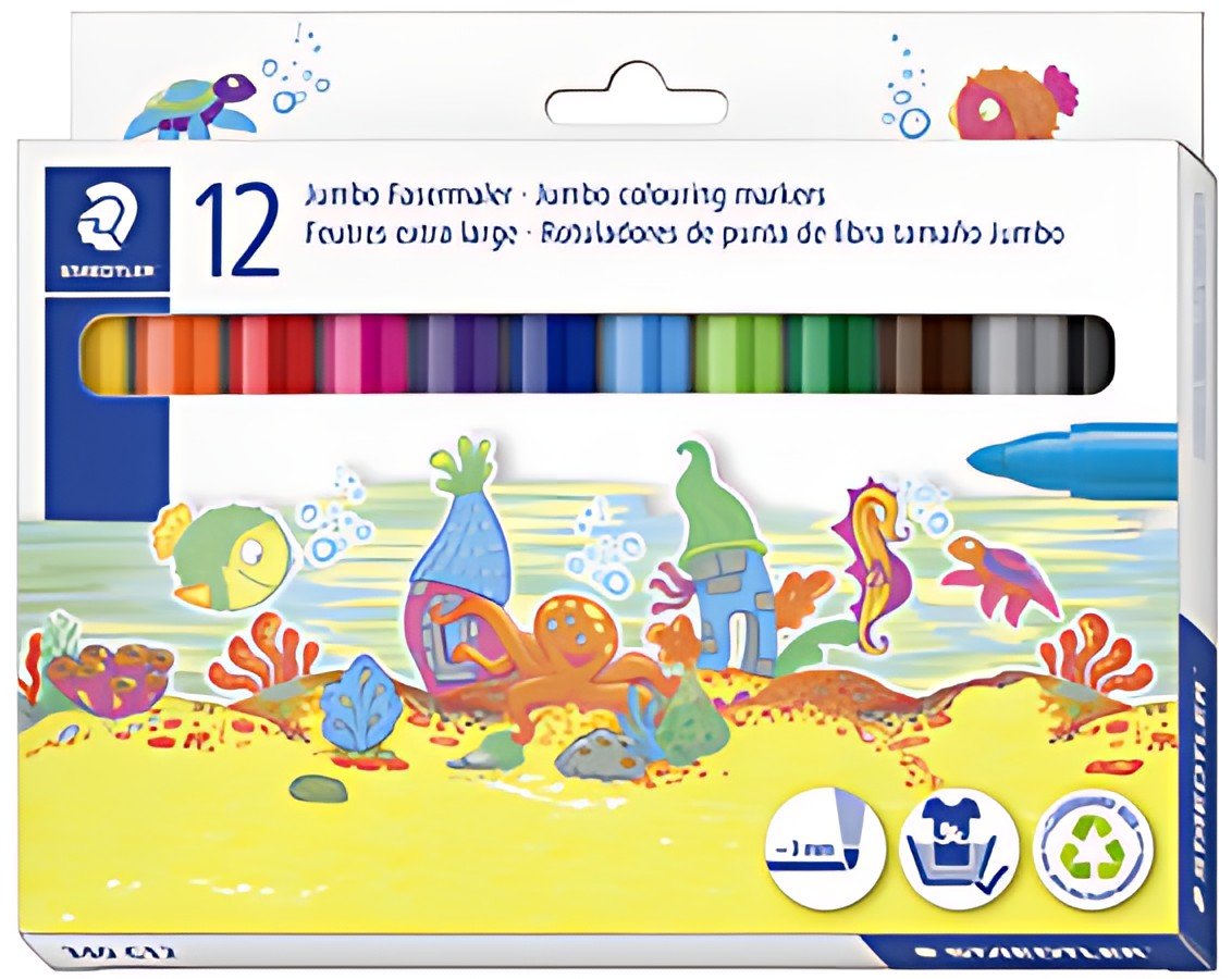 STAEDTLER Feutre Noris jumbo, étui carton de 12